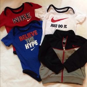 4 piece baby Nike lot-9 months